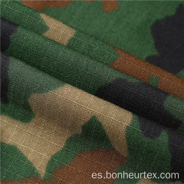 Tela de camuflaje militar Woodland TC Ripstop Blend